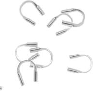 beadaholique 5003593: 20-piece sterling wire and thread protectors, 0.021-inch, silver - superior quality jewelry protection logo