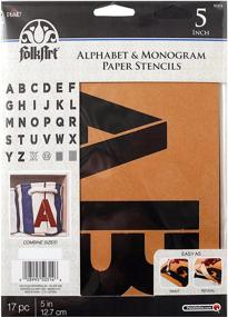 img 2 attached to Plaid PLA50314 Folk Art Alphabet Monogram