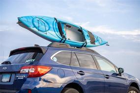 img 2 attached to 🚣 PaddleSports+ Kayak Roof Rack Set: Easy Travel for Kayaks, Canoes, Paddleboards, and Surfboards - Universal Fit for Cars/SUVs - Includes Straps and Mounts on Crossbars