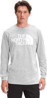 men's medium heather north face longsleeve clothing logo