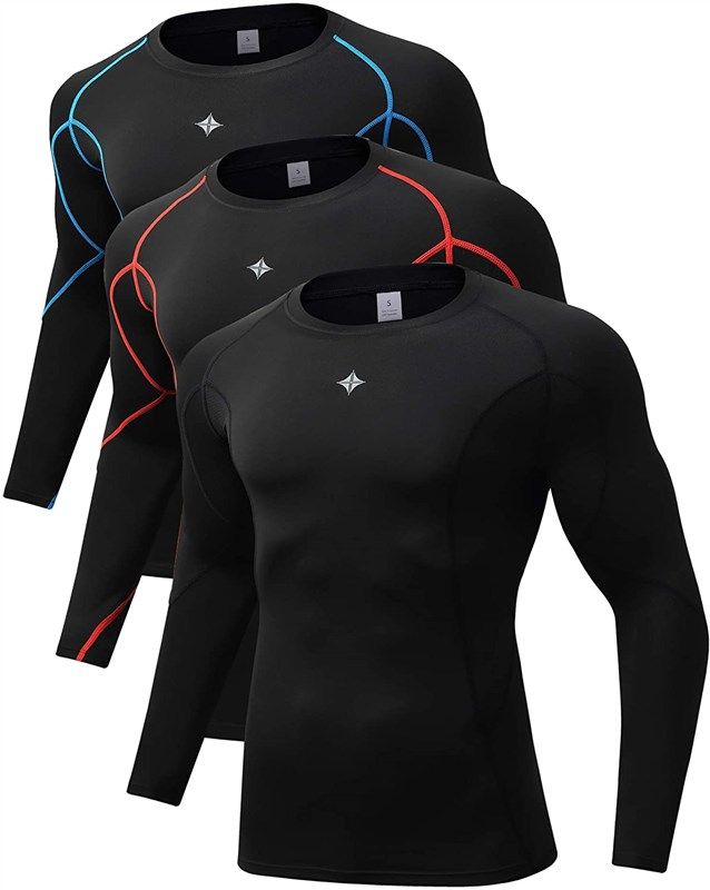 Milin Naco Baselayer Compression Shirts Black3 M Men's Clothing in Active  Reseñas y calificaciones | Revain