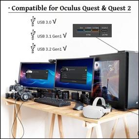 img 2 attached to 🔌 Высокоскоростной кабель KRX для Oculus Quest 2: быстрая зарядка и передача данных с ПК USB C 3.2 Gen1 кабель для увлекательного VR-процесса и игрового ПК