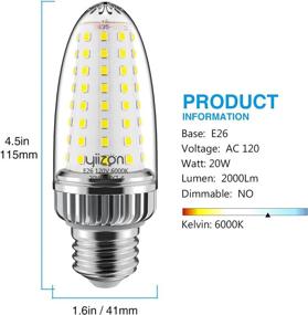 img 3 attached to 💡 Yiizon Equivalent Daylight Non Dimmable Candelabra: The Ultimate Lighting Solution