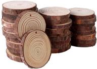 pack of 30 wood slices 2.8-3 inch: unfinished natural wooden circles with hole - ideal for centerpieces, arts and crafts, wedding decorations, christmas ornaments, and diy crafts logo
