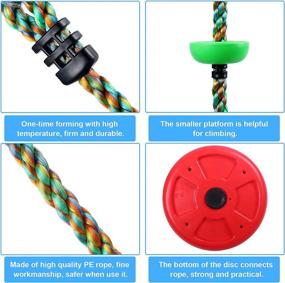 img 1 attached to 🌈 Multicolor Playground Accessories for Climbing Platforms