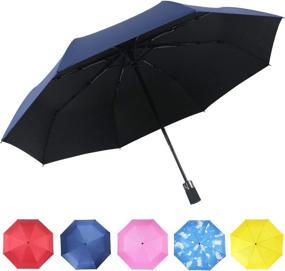 img 4 attached to Travel Umbrella Windproof Compact Umbrellas