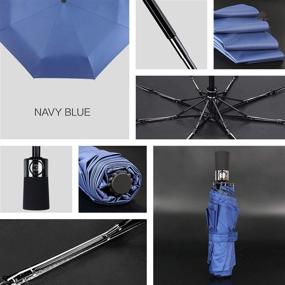 img 3 attached to Travel Umbrella Windproof Compact Umbrellas