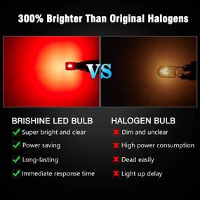 img 2 attached to BRISHINE 194 LED Bulbs Extremely Bright Brilliant Red 5630 Chipsets 168 2825 175 T10 W5W LED Replacement Bulbs For Interior Map Dome Courtesy Door License Plate Lights(Pack Of 10)