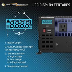 img 2 attached to 💡 PowerBright 4000 Watts Power Inverter: Efficient Car Inverter with Dual AC Outlets, USB Ports, and ETL Approval - Ideal DC to AC Converter