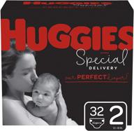👶 huggies special delivery hypoallergenic diapers, size 2, 32 count – gentle and safe diapers for sensitive skin logo