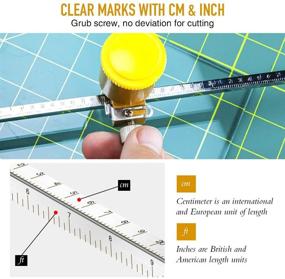 img 1 attached to 🔪 B BLOOMOAK Heavy Duty Circular Glass Cutter: Tool Set with Round Knob Handle, Suction Cup, and 24" Adjustable Diamond Cutter