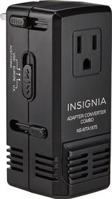 img 4 attached to 🔌 Адаптер-конвертер Insignia для путешествий - черный - Все в одном