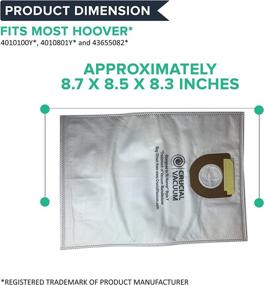 img 1 attached to 🧹 18 Replacement Hoover Type Y Cloth Bags, Fits Windtunnel Upright, Compatible with Part # 4010100Y, 4010801Y & 43655082, by Think Crucial - Enhanced SEO