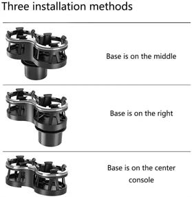 img 2 attached to Регулируемый удлинитель держателя для бутылок в автомобиле: адаптер 2 в 1 для большинства бутылок с напитками и газировки, автомобильный двойной держатель для чашек.