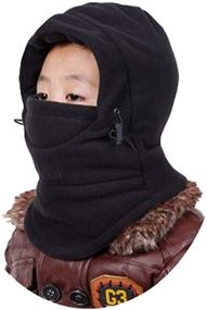 img 4 attached to YR.Lover Kids' Winter Windproof Cap with Double Deck - Thick Warm Face Cover and Adjustable Ski Hat