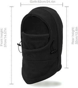 img 2 attached to YR.Lover Kids' Winter Windproof Cap with Double Deck - Thick Warm Face Cover and Adjustable Ski Hat