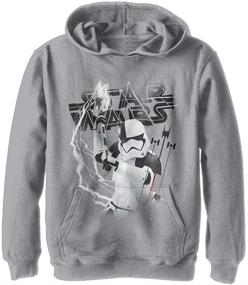 img 2 attached to Executioner Stormtrooper Athletic Heather Hoodie Boys' Clothing
