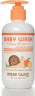 🍊 little twig baby wash: natural plant derived formula, tangerine scent, 8.5 fl oz – gentle care for your little one logo