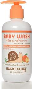 img 4 attached to 🍊 Little Twig Baby Wash: Natural Plant Derived Formula, Tangerine Scent, 8.5 fl oz – Gentle Care for Your Little One