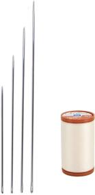 img 4 attached to Enhance Your Upholstery Projects with Upholstery Set - featuring Four 🪡 Needles and Coats &amp; Clark Extra Strong Upholstery Nylon Thread, 150-Yard, Natural