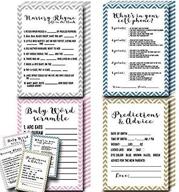 interactive and engaging baby shower games - 25 each of baby word scramble, what's in your cell phone, nursery rhyme game, predictions and advice - perfect for both baby boy or girl showers - by wetheparty logo