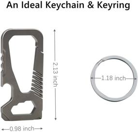 img 3 attached to 🔧 Imentha Titanium Keychain Carabiner Screwdriver: Ultimate Tool for Compact Convenience