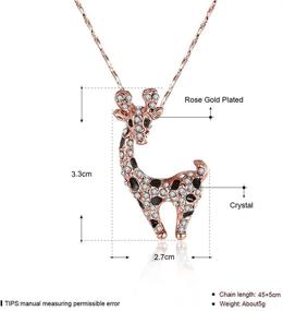 img 2 attached to 💎 SEO-Optimized Swarovski Crystal Diamond Necklaces for Women, Girls, Ladies, Mom, Girlfriend, and Teens