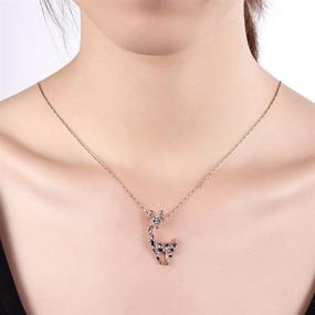 img 1 attached to 💎 SEO-Optimized Swarovski Crystal Diamond Necklaces for Women, Girls, Ladies, Mom, Girlfriend, and Teens