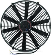 🌀 mishimoto mmfan-16 slim electric fan 16", black - enhanced airflow cooling solution logo