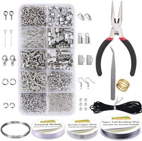 img 4 attached to 💎 Complete Jewelry Making Supplies Kit with Pliers, Wires, Findings, and More - Ideal for DIY Jewelry Projects