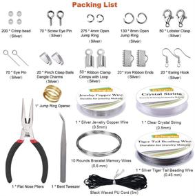 img 3 attached to 💎 Complete Jewelry Making Supplies Kit with Pliers, Wires, Findings, and More - Ideal for DIY Jewelry Projects