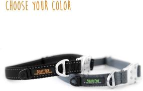 img 3 attached to 🐾 Premium Mighty Paw Metal Buckle Dog Collar: Lightweight, Reflective Stitching, Durable Design