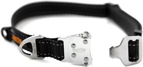 img 1 attached to 🐾 Premium Mighty Paw Metal Buckle Dog Collar: Lightweight, Reflective Stitching, Durable Design