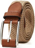 👔 junior tevikol elastic stretch braided men's accessories: the ultimate belts collection логотип