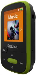 img 3 attached to 🎧 Enhanced SanDisk 8GB Clip Sport MP3 Player: Vibrant Lime Design, LCD Screen, FM Radio - Discover SDMX24-008G-G46L!