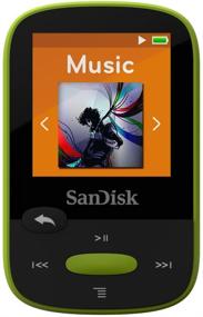 img 4 attached to 🎧 Улучшенный MP3-плеер SanDisk Clip Sport 8GB: яркий лаймовый дизайн, ЖК-экран, FM-радио - Открой мир с SDMX24-008G-G46L!