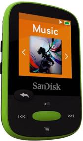 img 2 attached to 🎧 Улучшенный MP3-плеер SanDisk Clip Sport 8GB: яркий лаймовый дизайн, ЖК-экран, FM-радио - Открой мир с SDMX24-008G-G46L!