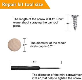 img 1 attached to Niteguy Headliner Retainer Flannelette Installation Replacement Parts