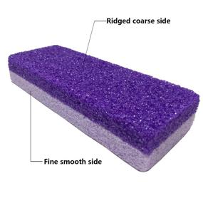 img 2 attached to 🦶 4-Piece Purple Foot Exfoliator Pedicure Tool Callus Remover Scrubber Set - Say Goodbye to Rough Skin!