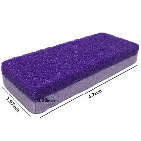 img 3 attached to 🦶 4-Piece Purple Foot Exfoliator Pedicure Tool Callus Remover Scrubber Set - Say Goodbye to Rough Skin!