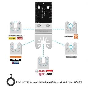 img 3 attached to 🔪 Versatile 50 Pcs Wood Oscillating Tool Blades: Double Head Multitool Blades for Quick Release, Universal Saw Blades Set Compatible with All Models