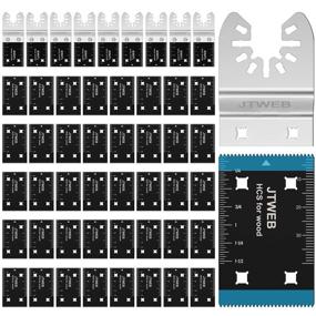 img 4 attached to 🔪 Versatile 50 Pcs Wood Oscillating Tool Blades: Double Head Multitool Blades for Quick Release, Universal Saw Blades Set Compatible with All Models