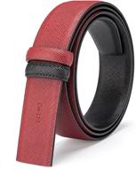 genuine leather-alternative adjustable men's accessories and belts logo