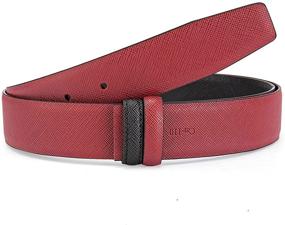 img 3 attached to Genuine Leather-Alternative Adjustable Men's Accessories and Belts