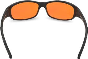 img 1 attached to 💤 Улучшающие сон янтарные очки - ультраэффективное ночное средство для глаз с блокировкой синего света. Расслабляющие оранжевые очки для качественного сна и комфорта глаз.