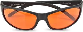 img 3 attached to 💤 Улучшающие сон янтарные очки - ультраэффективное ночное средство для глаз с блокировкой синего света. Расслабляющие оранжевые очки для качественного сна и комфорта глаз.