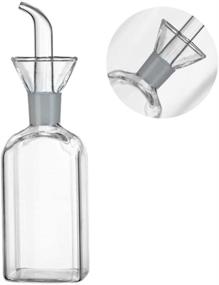 img 2 attached to 250ml/8.54oz Oil Bottle Glass Dispenser: Perfect for Kitchen and BBQ - Olive Oil, Cooking Oil, Vinegar Measuring with Pour Spout