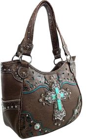 img 2 attached to Zelris Turquoise Western Conceal Handbag