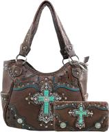 zelris turquoise western conceal handbag logo