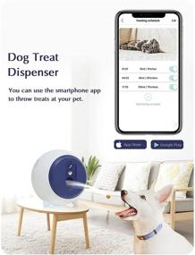 img 2 attached to 📹 Uterip 1080P HD Pet Camera with Night Vision and Two-Way Audio, Remote Pet Treat Dispenser - Full HD WiFi Pet Treat Thrower for Dogs and Cats, iOS and Android Compatible